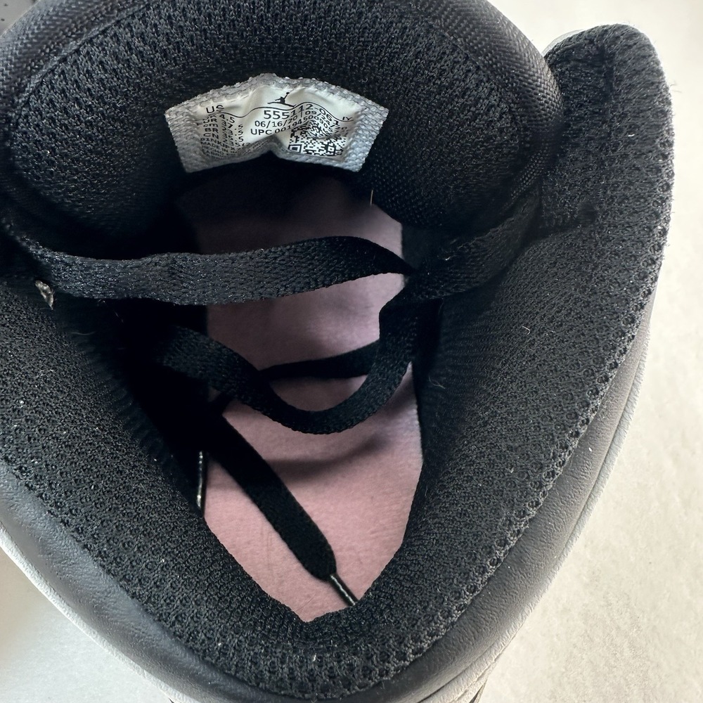 Air Jordan 1 Mid GS 5Y Black White Arctic Punch Pink 555112-061 Sneakers - Picture 10 of 16